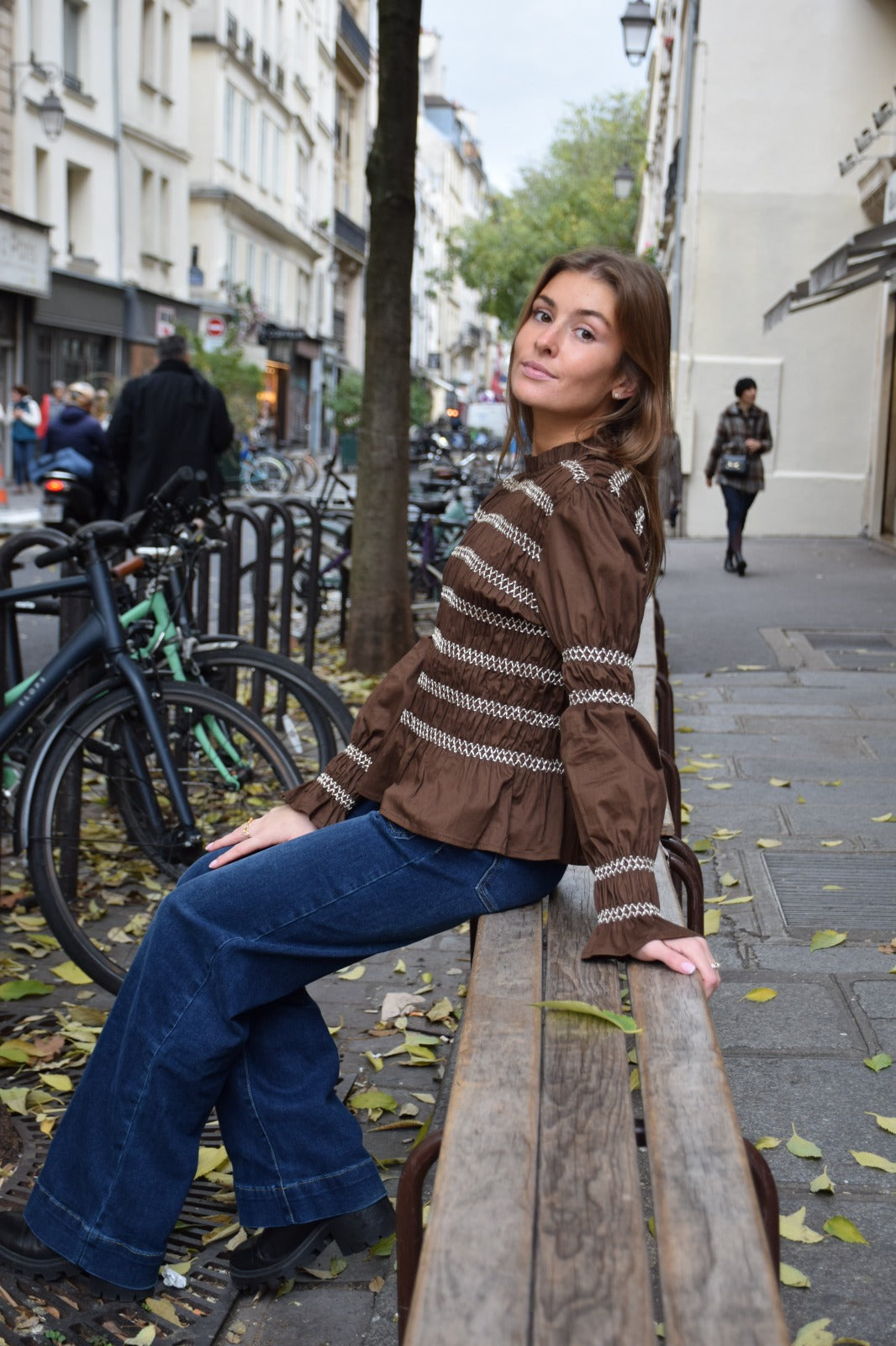 Top Eloise Marrón
