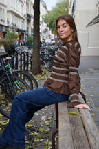 Top Eloise Marrón