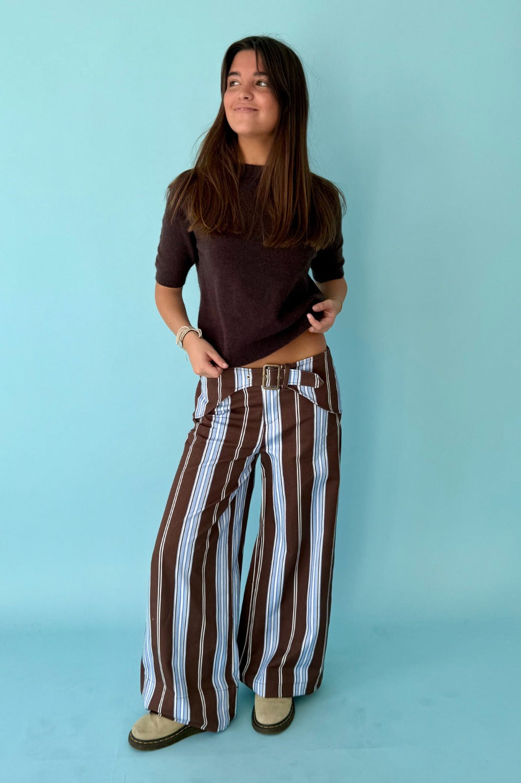 Jean Tere Azul Y Brown