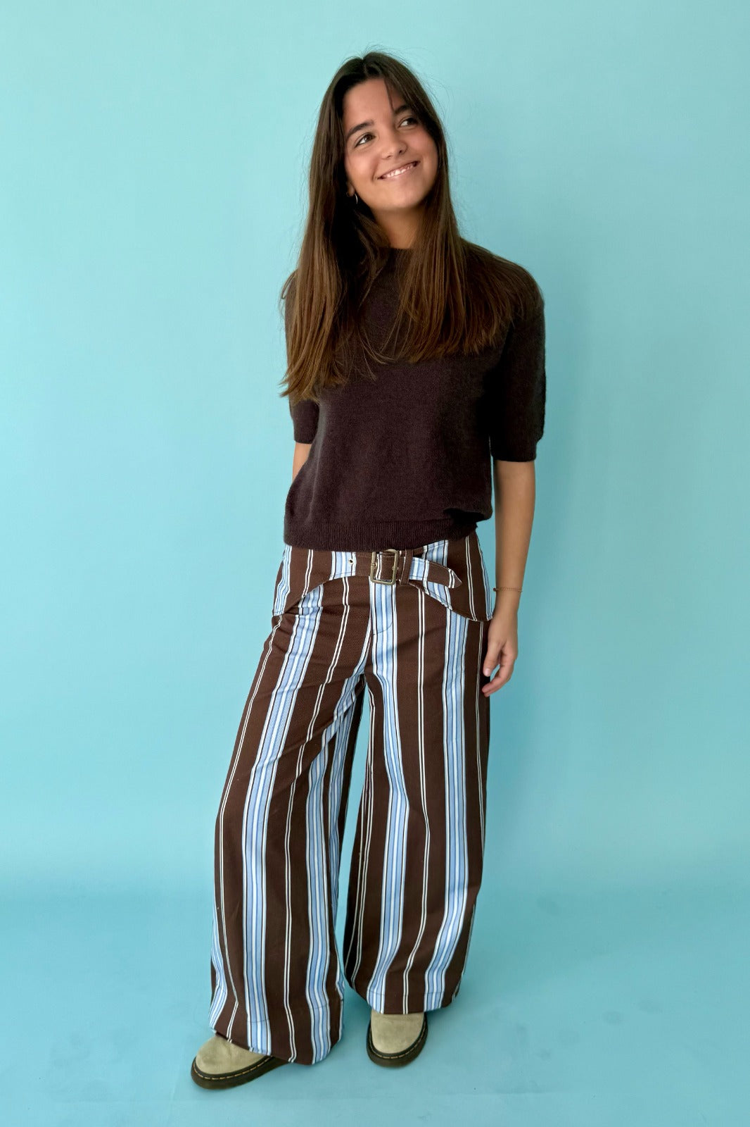 Jean Tere Azul Y Brown
