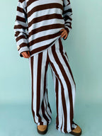 Pantalones Filipa Brown Y Celeste