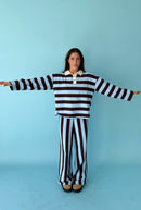 Polo Filipa Marrón Y Celeste