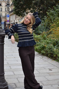 Eloise Navy blouse