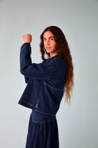 Noa Denim Polo Shirt