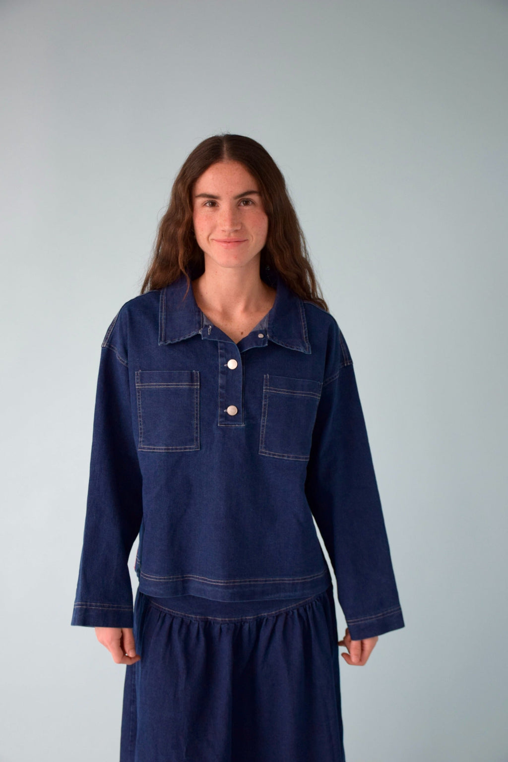 Noa Denim Polo Shirt