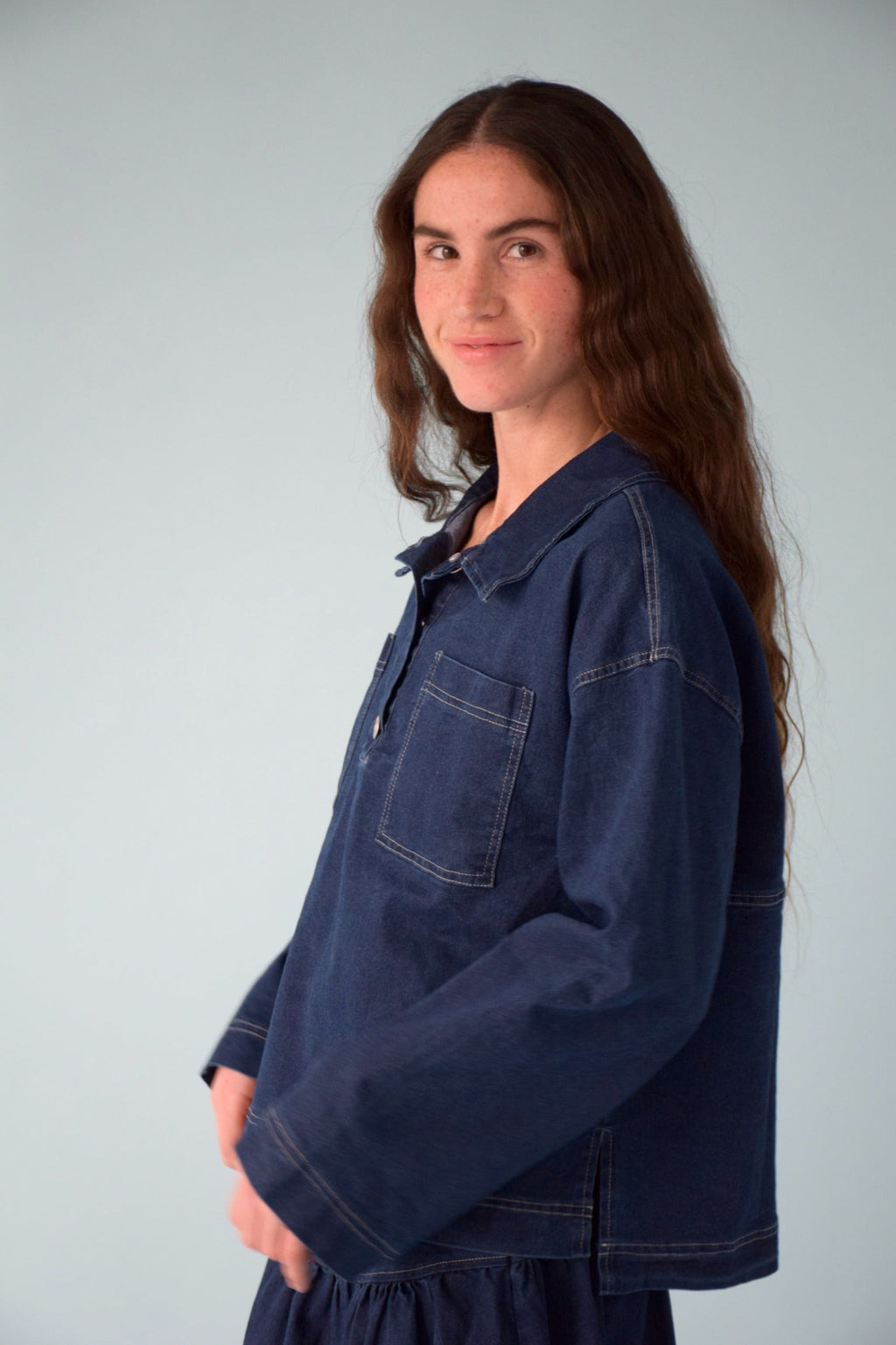 Noa Denim Polo Shirt