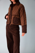 Chaqueta Mili Cuadros Marrón
