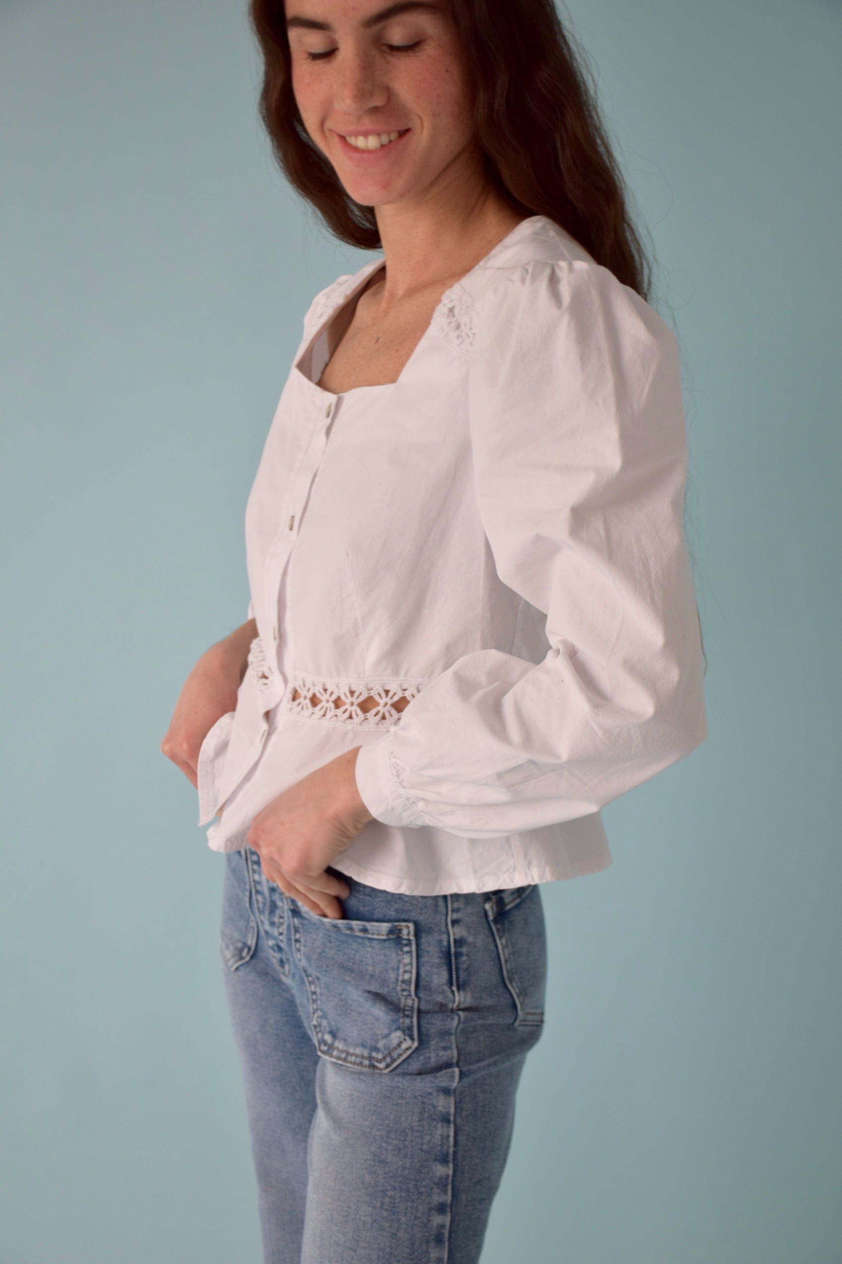 White Roma Blouse