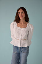 White Roma Blouse