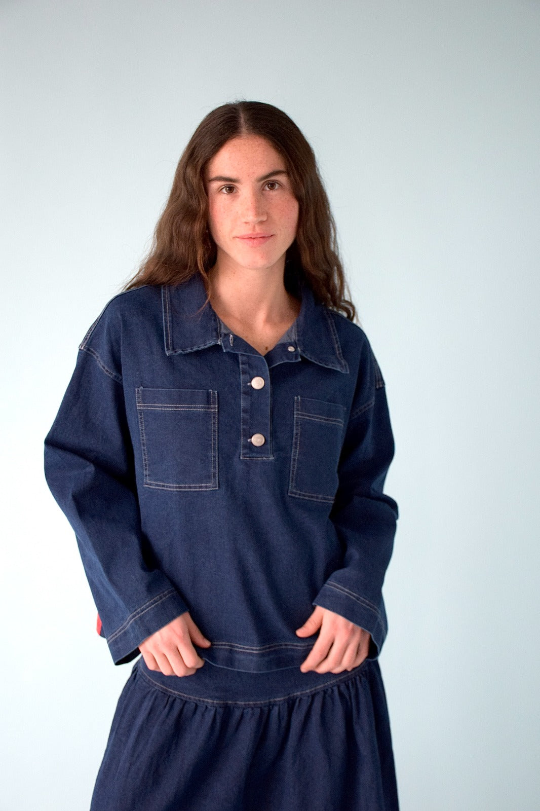 Noa Denim Polo Shirt