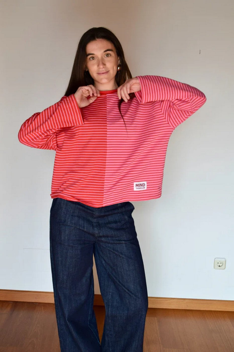 Mariona Red and Pink T-Shirt