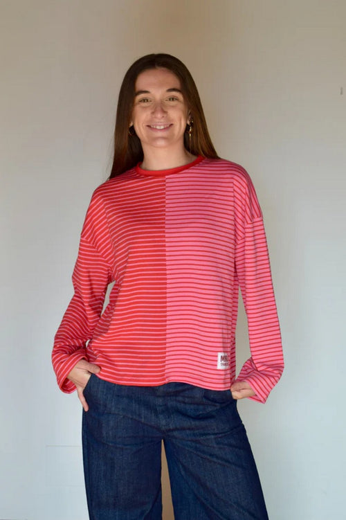 Camiseta Mariona Roja y Rosa