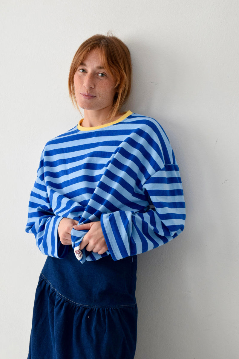 T-Shirt Núria Bleu y Jaune