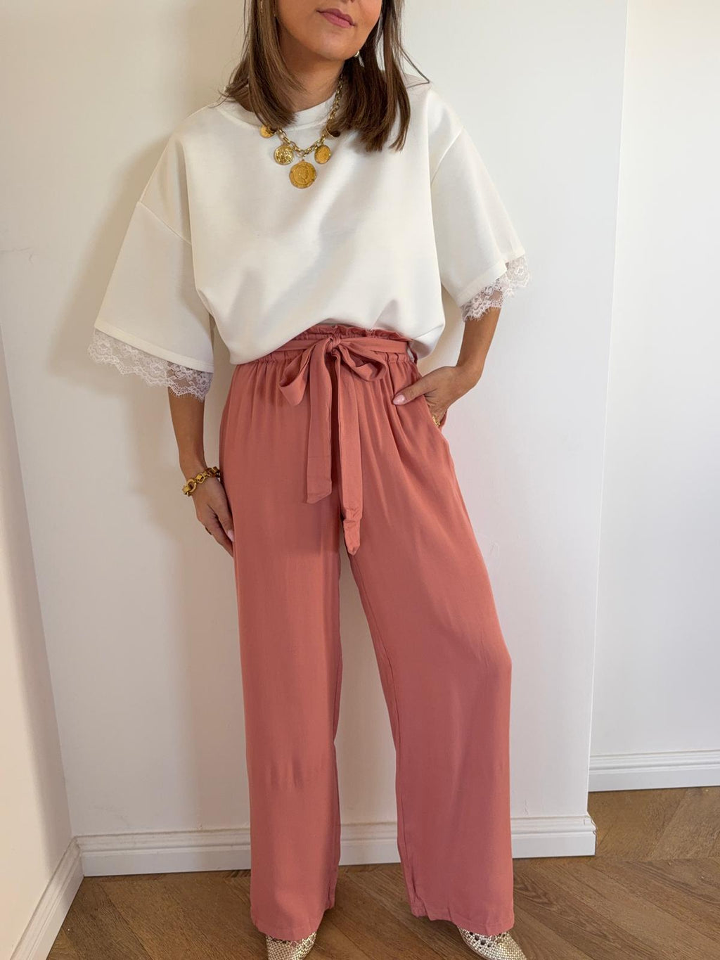 Pantalon Côme Terracotta