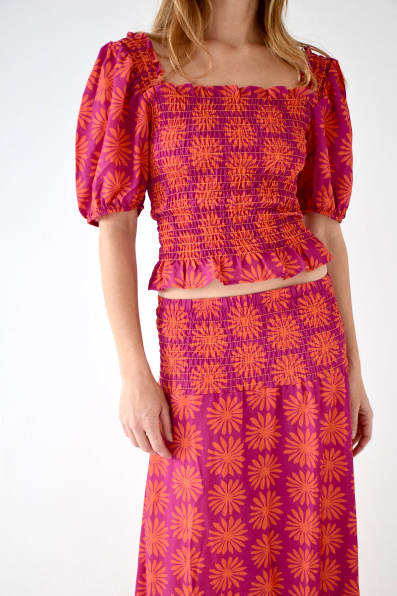 Top Casiopea Rouge y Orange