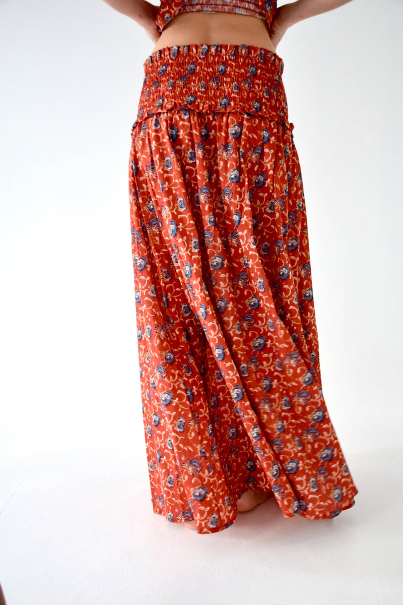 Bruna Lirio Skirt Red