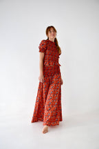 Falda Bruna Lirio Rojo
