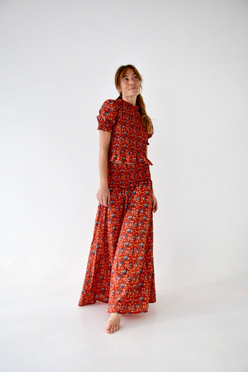 Bruna Lirio Skirt Red