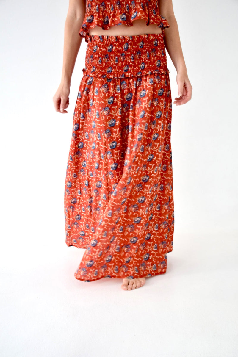 Bruna Lirio Skirt Red
