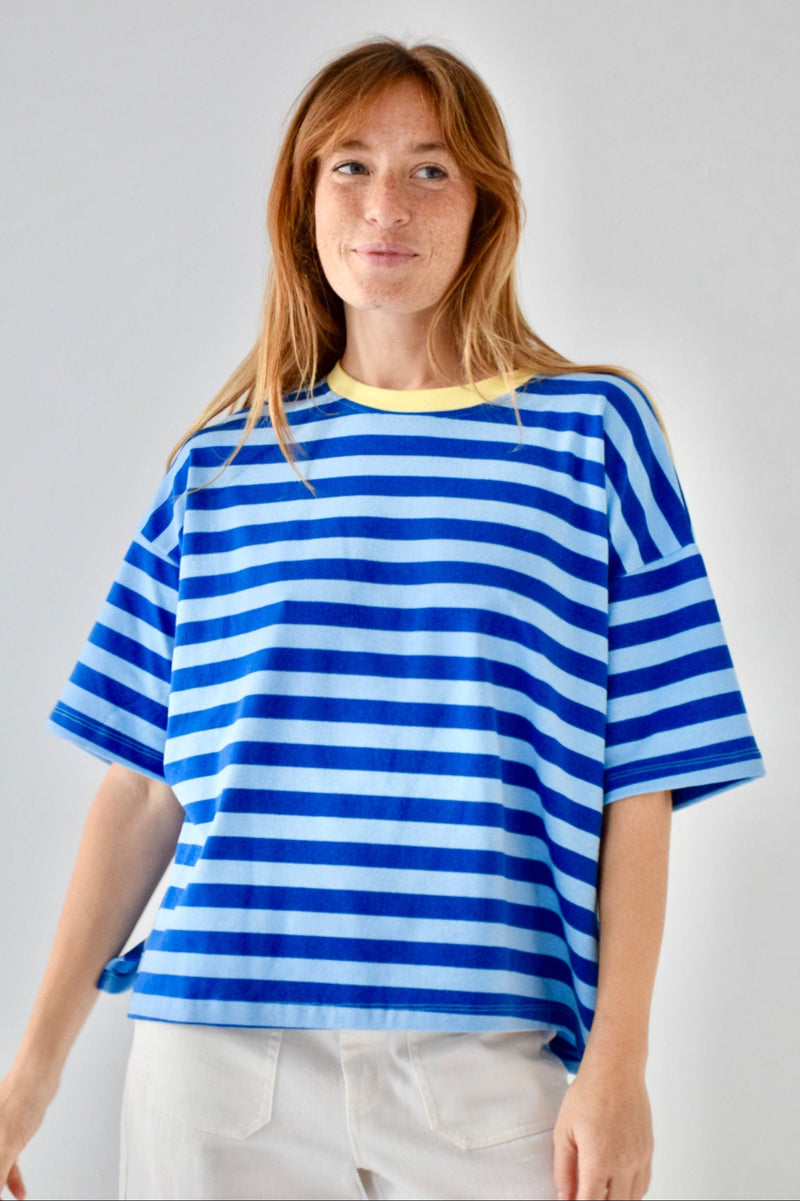 T-Shirt Nunu Bleu Clair y Bleu