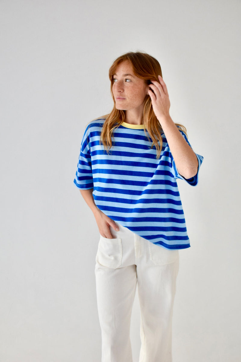 T-Shirt Nunu Bleu Clair y Bleu