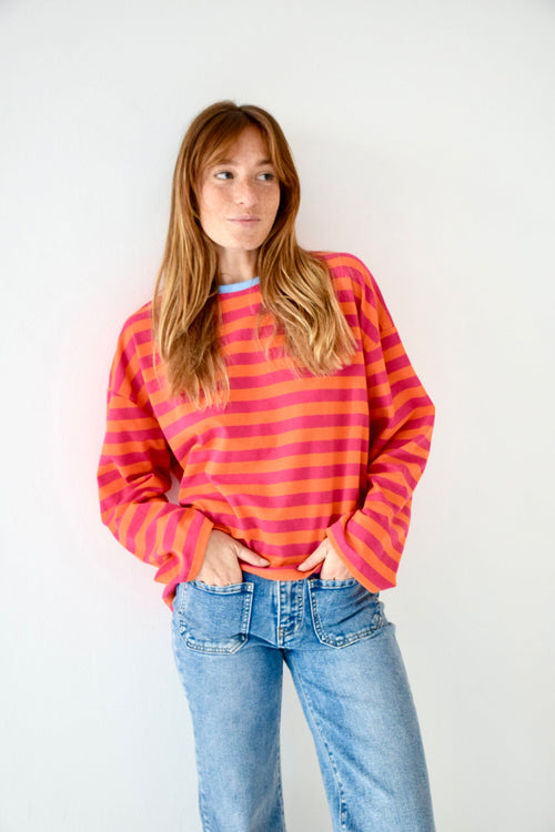 T-Shirt Núria Fuchsia y Orange
