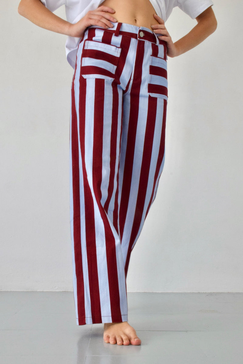 Jean Valeria Rayas Burgundy y Bleu Clair