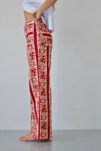 Valeria Flores Jeans Rojo