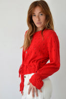 Cardigan Josephine Rouge