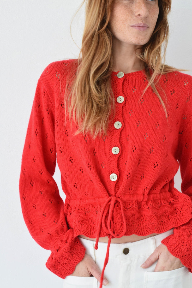 Cardigan Josephine Rouge