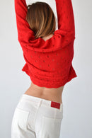 Cardigan Josephine Rouge