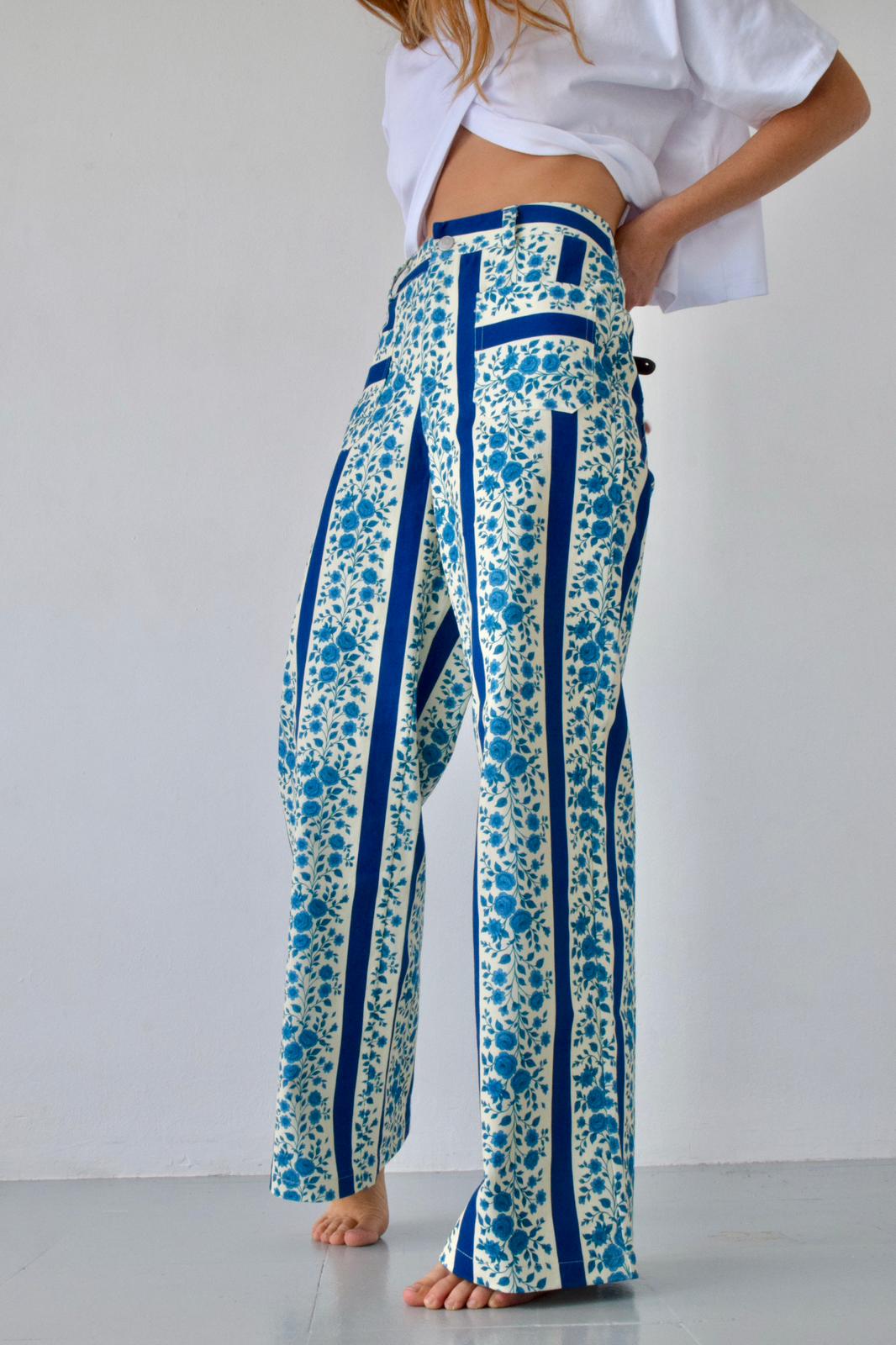 Valeria Flores Jeans Azul