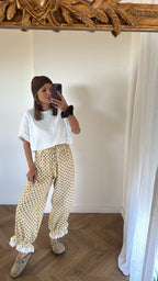 Pantalones a lunares amarillos