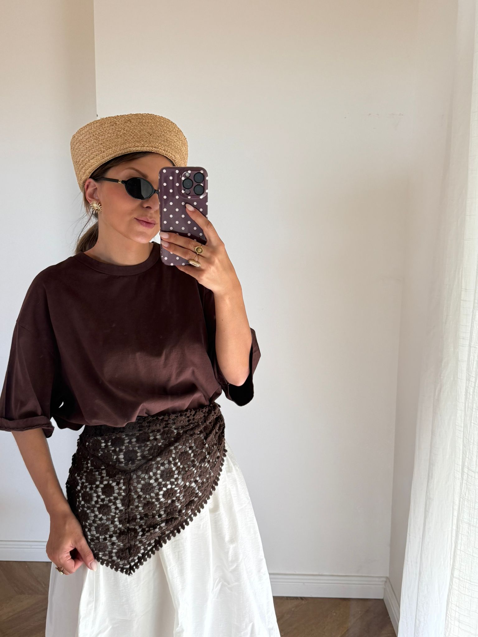 Foulard Dentelle Choco