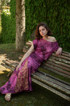 Jimena Falda Reversible Buganvilla y Ocre