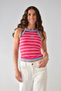 Top Nuri Rosa y Fucsia