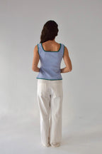 Top Miriam Celeste y Verde