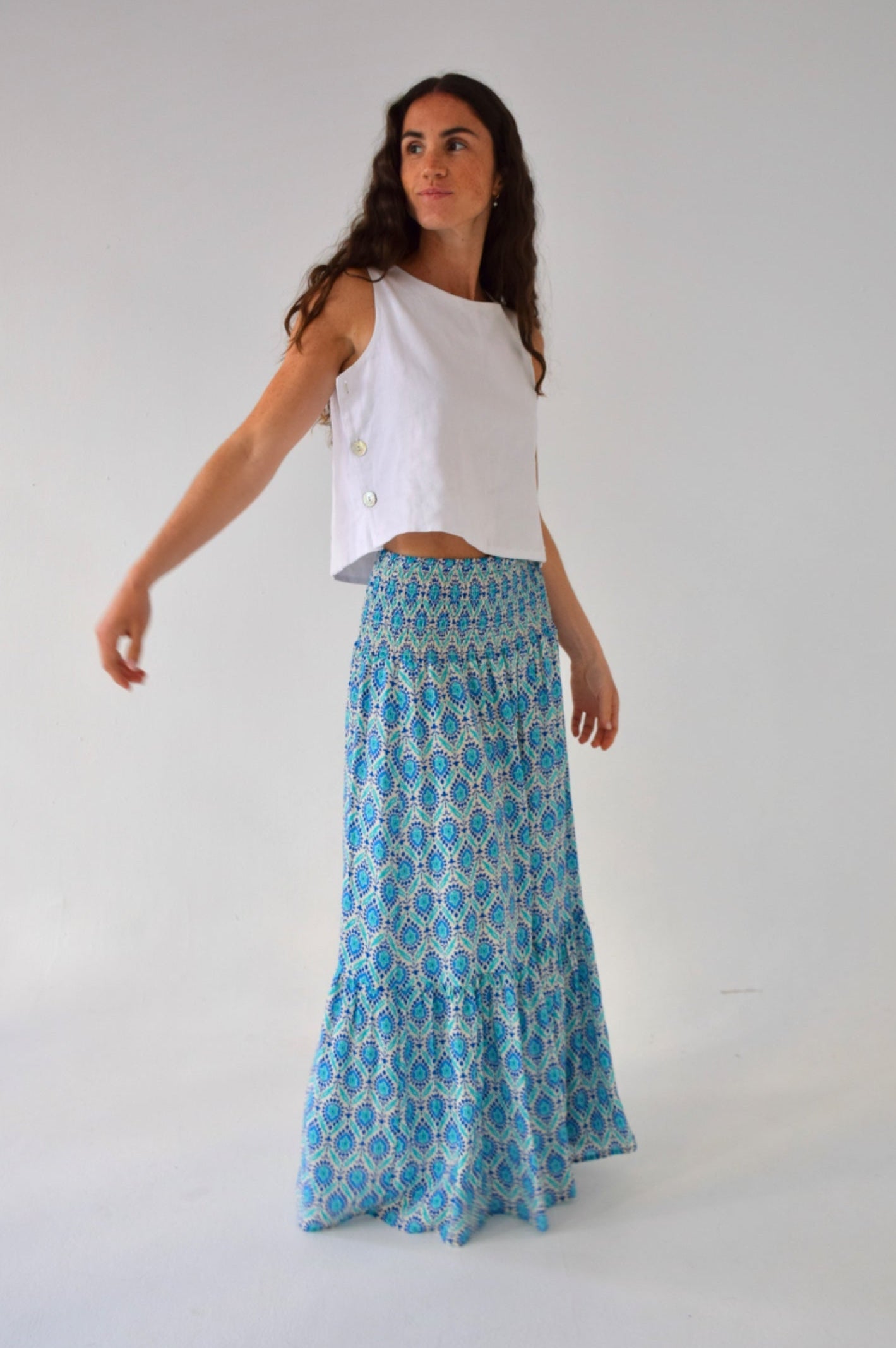 Falda azul marino Mica