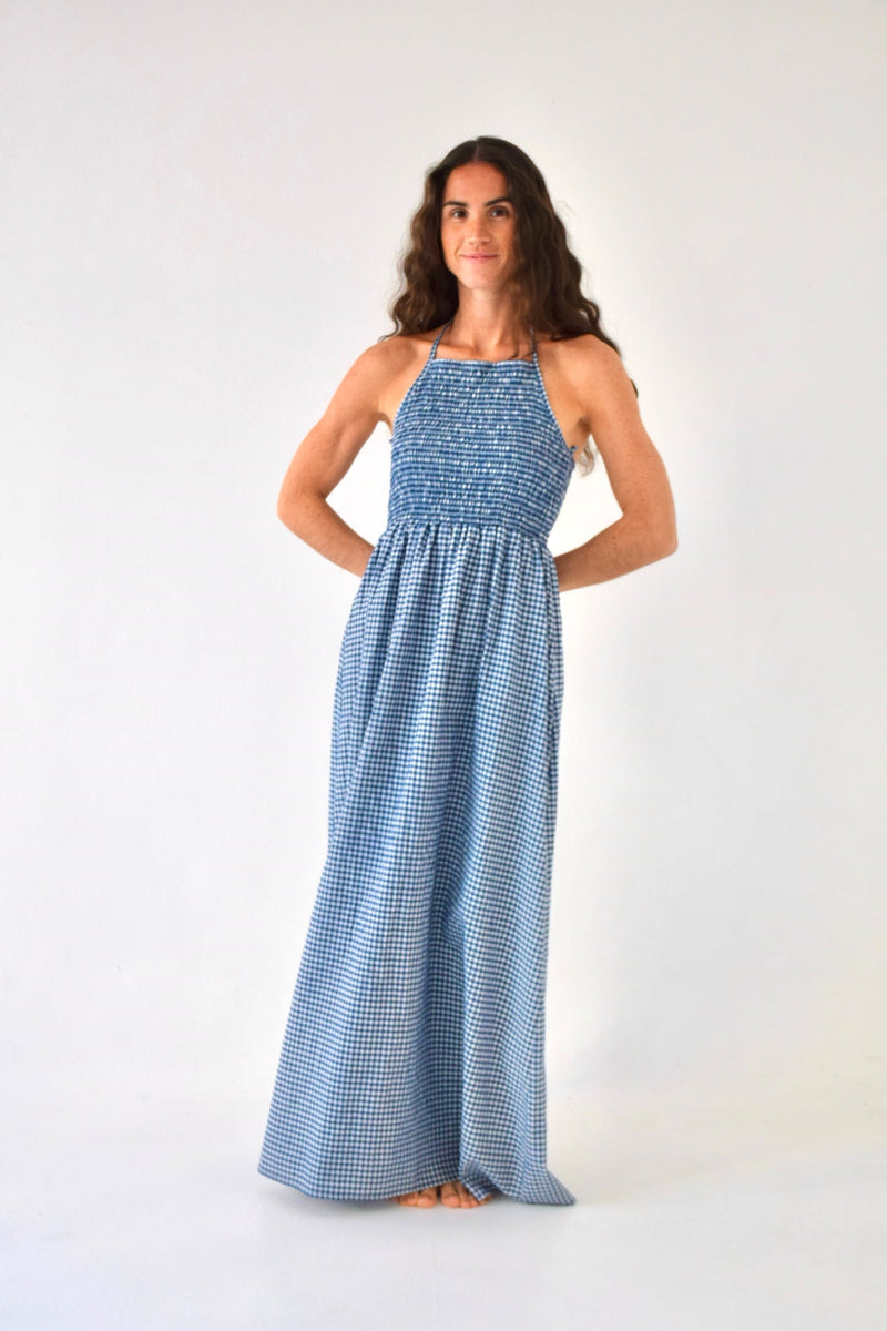 Gina Vichy Navy Dress