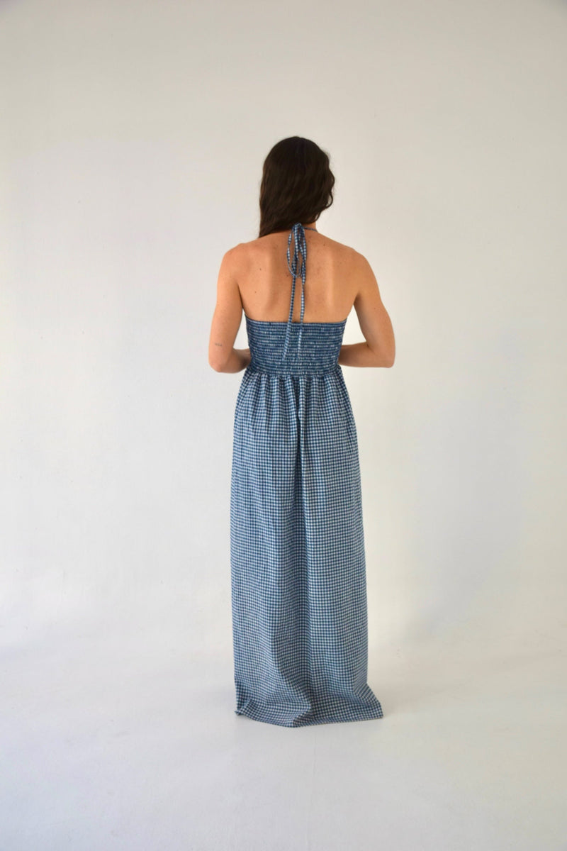 Gina Vichy Navy Dress