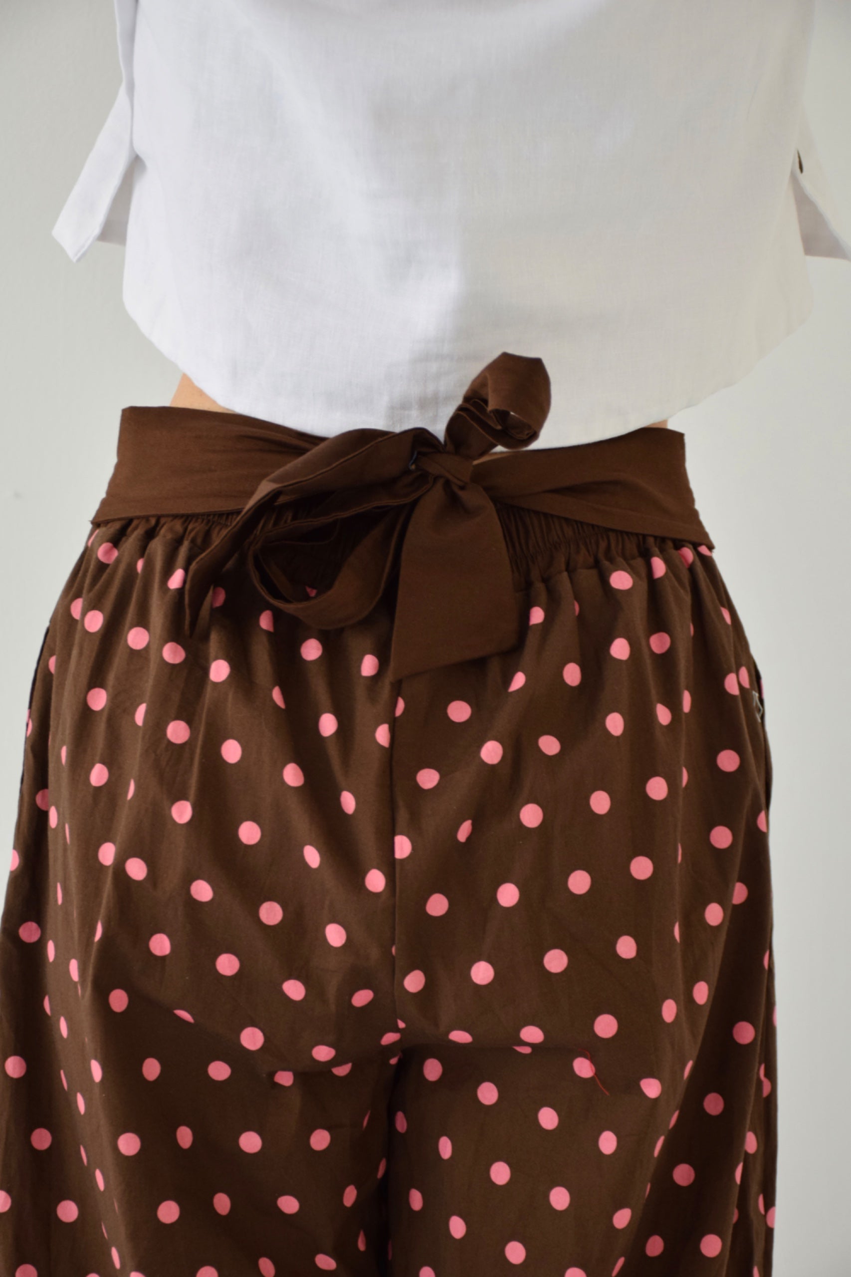 Lia Topos Brown and Pink Pants