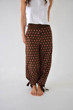 Lia Topos Brown and Pink Pants