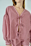 Blouse Marta Vichy Burgundy