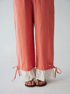 Pantalon Claudia Vichy Orange