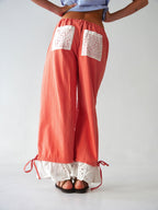 Pantalon Claudia Vichy Orange