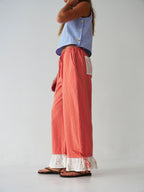 Pantalon Claudia Vichy Orange