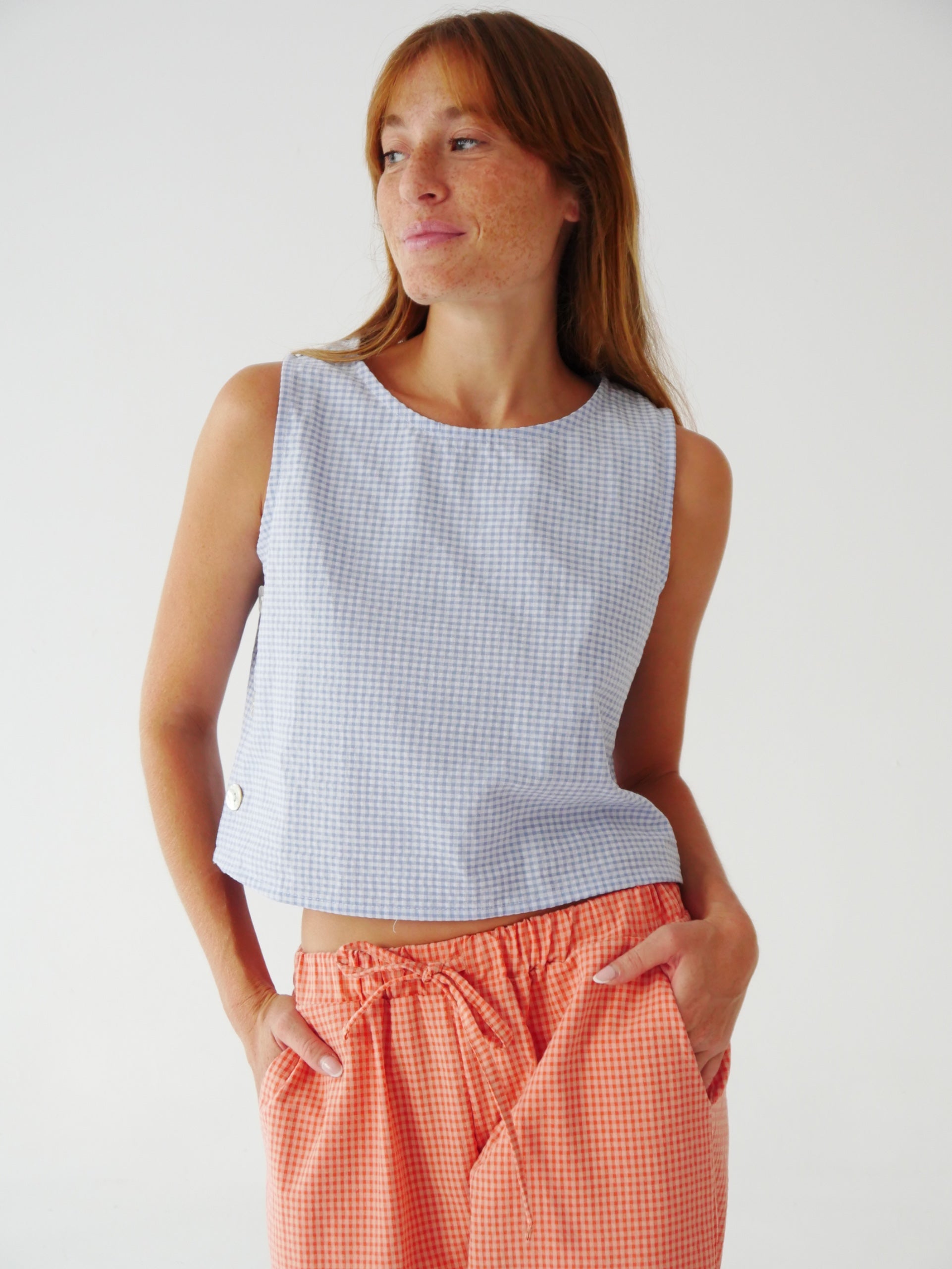 Top Claudia Vichy Bleu Ciel