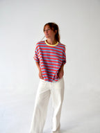 T-Shirt Nunu Orange Et Bleu Ciel