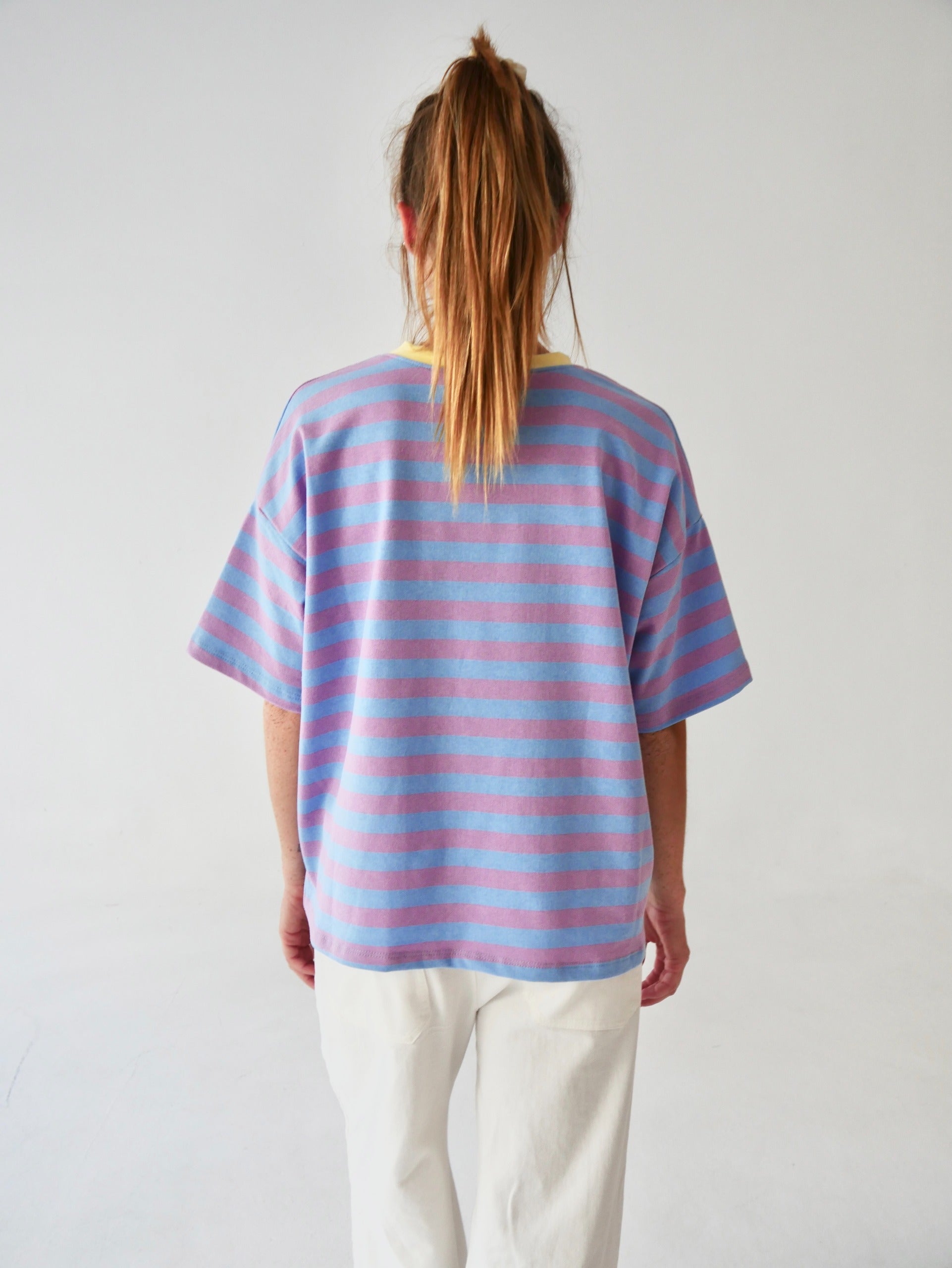 T-Shirt Nunu Lilas Et Bleu Ciel
