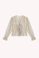 Chemisier Rayé Jaune Lucia